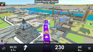 TomTom car map virtual navigation and business layer.